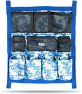 Jeffers Expression Trailer Door Horse Grooming Caddy, Portable Equestrian Organizer, Mesh Pockets, Zippered Compartment, Padded Pockets for Brushes, Water Bottle, Accessories - Equestrian Toile