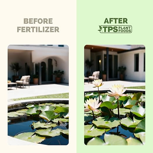 Lotus Fertilizer – Fish Safe Liquid Plant Food for Bigger Lotus Blooms & Stronger Roots 32 oz