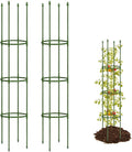 Joyhalo 2 Pack 65 Inch Tomato Cages for Garden, Upgraded Larger Size Heavy Duty Tomato Cage, Height Adjustable Tomatoes Trellis for Climbing Plants Vegetables Flowers Cucumber Peony