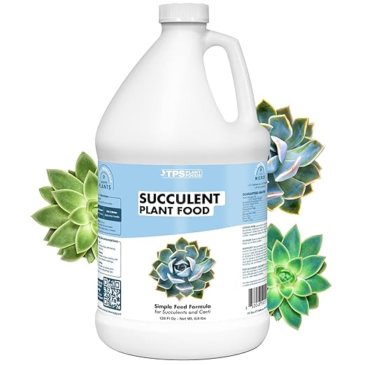 Succulent Plant Food – Gentle Liquid Fertilizer for Succulents & Cactus, 1 Gallon