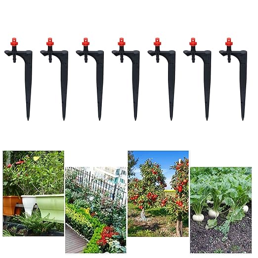 Drip Irrigation System, Irrigation System for Garden Greenhouse Micro Drip Irrigation Kit Automatic Irrigation System Courtyard Spray Plant Watering System with Adjustable Nozzle Emitter(20PCS)