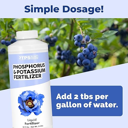 Phosphorus and Potassium Fertilizer, Complete Liquid Phosphorus and Potassium for Plants, 32 oz (1 Quart)