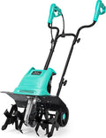 IncwBo Tiller 13.5AMP Rototiller for Garden Corded Electric Tiller Garden Electric Cultivator 8Inch Depth 16Inch Width Tiller for Garden Yard