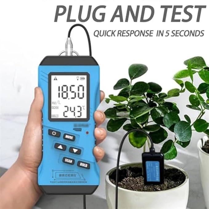 Multifunctional 7 in 1 Soil Tester, Nitrogen, Phosphorus, Potassium Npk Tester, Ph, Moisture, Nutrient Conductivity, EC Meter,High Accuracy Digital Sensitive,Soil Fertility Test