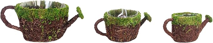 SuperMoss (55259) 5" Deco Watering Can Planter Basket, Small