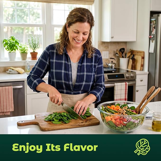 Bloomsdale Spinach Seeds for Planting, 500 Non-GMO Heirloom Seeds — Fast Growing Vegetable Seeds for Spring & Fall Gardens