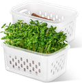 Seedling Sprouting Trays 2pcs Soilless Nursery Pots for Indoor Gardening Greenhouse Accessories Small Planting Containers for Seed Starting