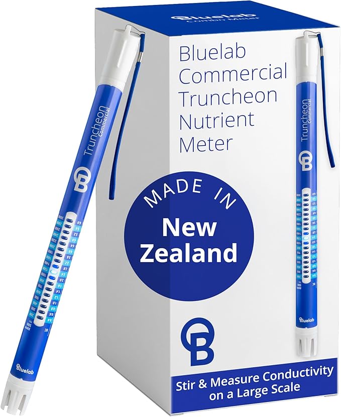 Bluelab TRUNCOMV2 Commercial Truncheon Nutrient Meter with Increased Measurement Range, Digital Conductivity (TDS, EC, ppm 500, ppm 700, CF) Tester in Water, Tool for Hydroponic System and Plant Grow