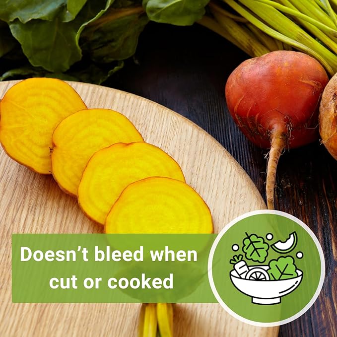 Sow Right Seeds - Golden Globe Beet Seeds for Planting - Non-GMO Heirloom Packet with Instructions to Plant & Grow an Outdoor Home Vegetable Garden - Nutritious, Cold Hardy, Vigorous and Productive