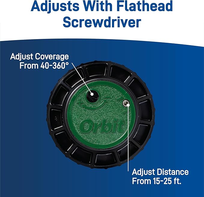 Orbit 55461 Voyager Screw Top Gear Drive Rotor Water Sprinkler Head