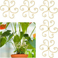 5 Pcs Plant Stem Support, Iron Monstera Plant Support, Durable Hook Stem Supports for Healthy Growth, Bamboo Clamp Set for Leaf Stabilization and Support, Ideal Present for Plant Lovers (6.5IN*6.5IN)