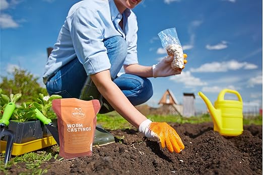 Brothers Worm Farm 10 Pounds Worm Castings (aka Worm Poop). Transform your indoor plants and gardens with a Lab-tested, Eco-friendly and All-natural Worm Fertilizer. Safe, Non-toxic, and High in Beneficials for Incredible Plant Growth and Soil Health. ...