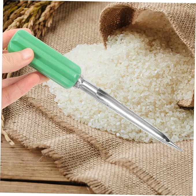 Yardwe Broomcorn Cereal Care Reusable Probes Kit Soil Tester Lawn Sample Powders Cement Fertilizer Sampler Grains Garden Soiling Wheat Slot Metal Test for Experiment