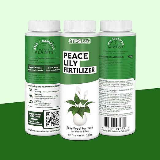 Peace Lily Fertilizer – Liquid Peace Lily Plant Food for Indoor Plants, Supports Blooming & Healthy Growth, 32 oz