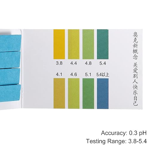 PATIKIL PH Test Strips 3.8-5.4, 2 Pack 160 Indicator Papers Litmus Tester for Water Food Soil Alkaline Acid Testing