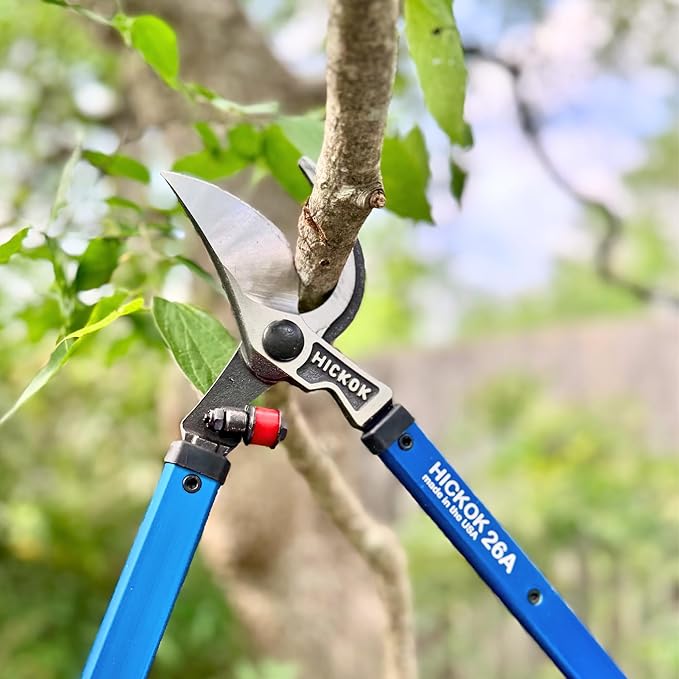 Hickok Heavy Duty Loppers for Tree Trimming – 26" Branch Cutter & Pruning Shears with Long Handle | Lightweight Aluminum Tree Trimmer | Professional-Grade Pruner Made in USA