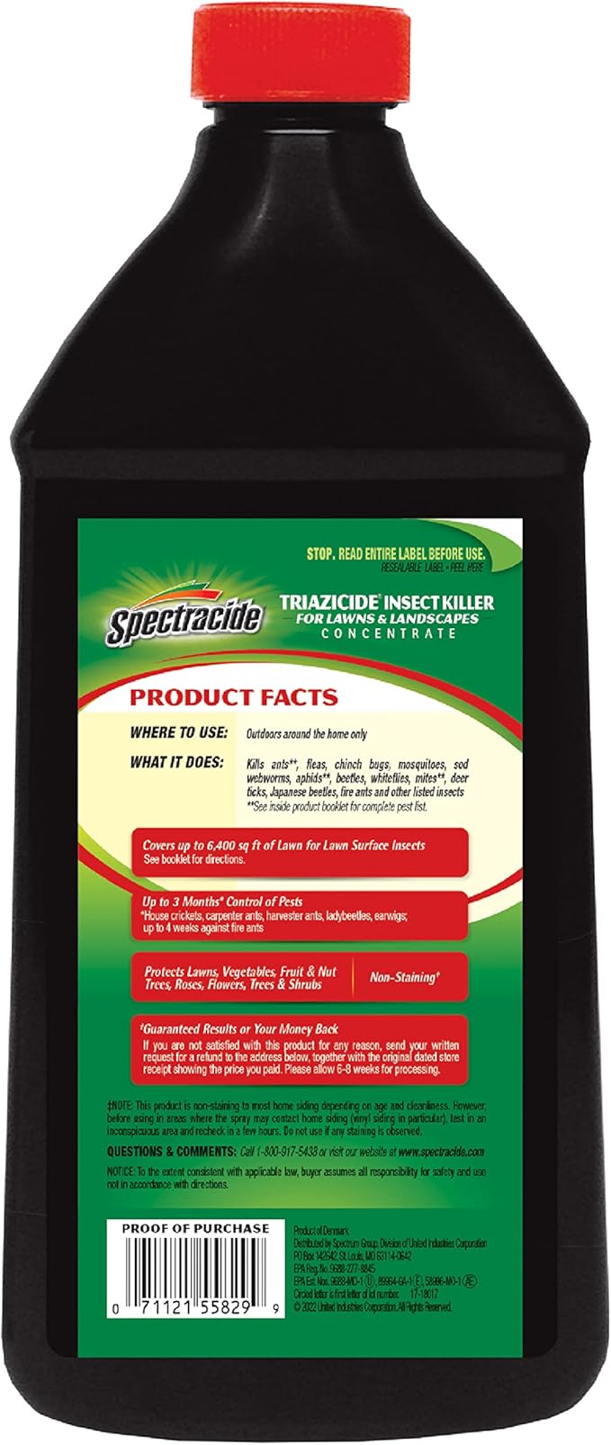 Spectracide Triazicide Insect Killer For Lawns And Landscapes Concentrate 40 Ounces