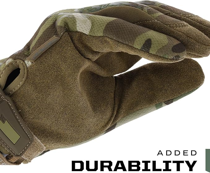Mechanix Wear: The Original MultiCam Tactical Work Gloves with Secure Fit, Flexible Grip for Multi-purpose Use, Durable Touchscreen Safety Gloves for Men (Medium, MultiCam)
