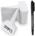 200pcs Plant Labels, Garden Markers Signs, Outdoor Waterproof Stakes, 4 Inch Plastic Tags for Seedlings, Gardening Supplies, Greenhouse Accessories, Nursery