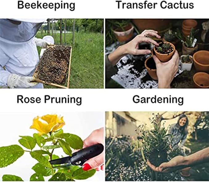 Luwint Leather Long Garden Gloves, Thorn Proof Rose Pruning Elbow Length Gardening Gloves for Men and Women, 1 Pair