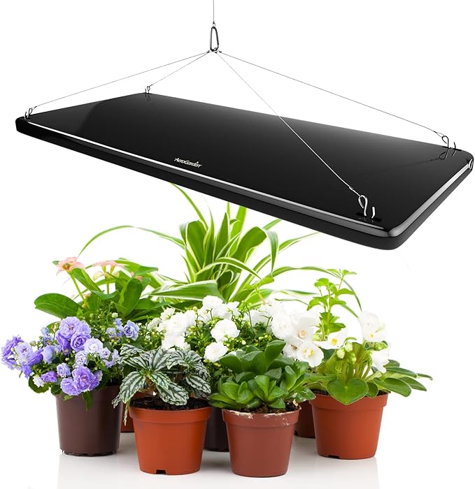 AeroGarden 45W LED Grow Light Panel - Grow Light for Plants, Includes Stand and Hanging Kit