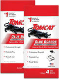 Tomcat Glue Boards with Eugenol for Enhanced Stickiness, 4 Per Box, 2-Pack