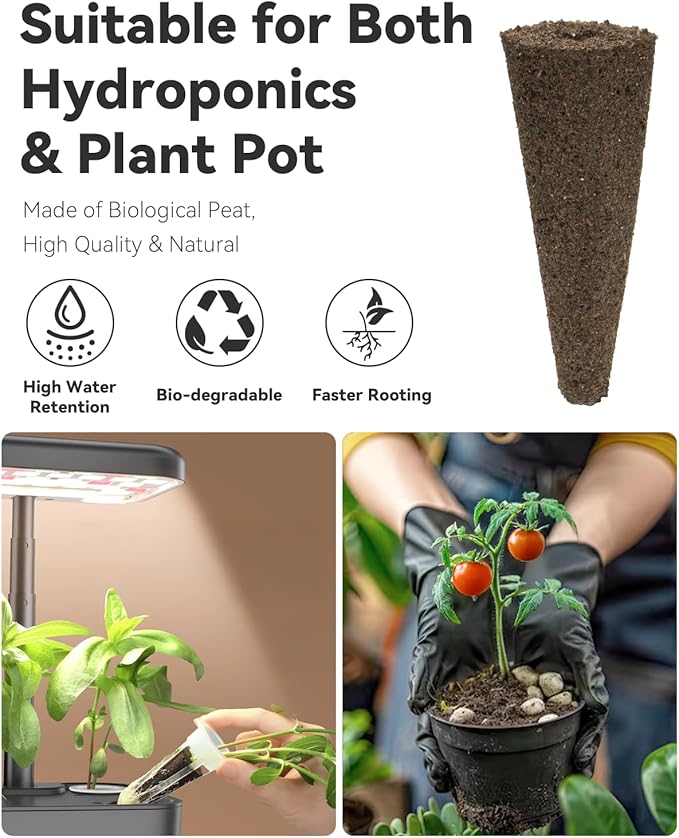 LYKOCLEAN Fruits Seed Pod Kit for AeroGarden, Ahopegarden, iDoo, GARDENCUBE, MUFGA with Strawberry, Cucumber, Red/Golden Cherry Tomato, Compatible with All Indoor Hydroponics Growing System, 8-Pod