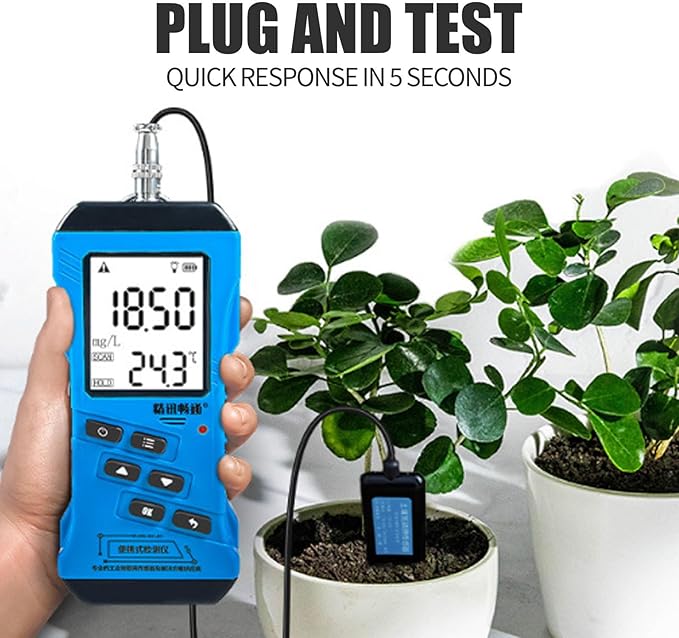 7 in 1 Soil Tester, Digital PH Moisture Nutrient Conductivity EC Meter, High Accuracy NPK Fertility Test for Gardening