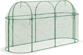 BPS Crop Cages for Garden Plant, 10x3x5 Ft Plant Netting Protection Tent with Zippered Door for Plants, Raised Garden Bed Cover with Frame for Vegetables, Fruits and Flowers