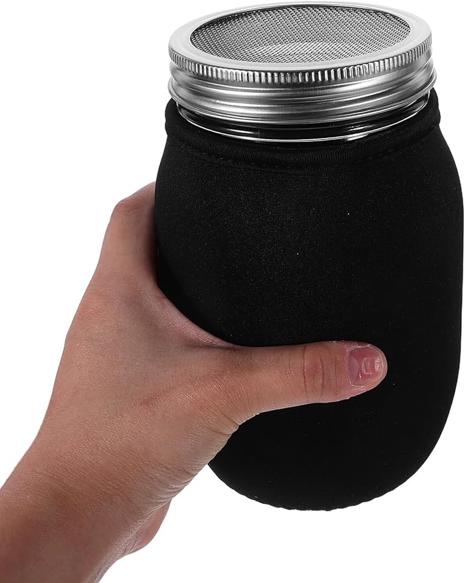 Kisangel Stainless Steel Sprouting Jar Kit with Mason Jar Stand and Lid for Seed Germination, 32oz Sprout Growing Accessories Set for Bean Alfalfa Microgreens