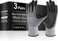Safety Work Gloves MicroFoam Nitrile Coated-3/6/12/36 Pairs,Breathable Nylon Working Gloves for Men Women