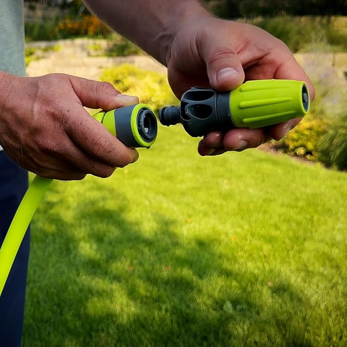 Flexzilla HFZG12050QN Garden Hose Kit with Quick Connect Attachments | Lightweight Coils Easily | Quick Connect Couplers | Won't Kink Under Pressure