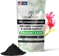 BuildASoil Pre-Charged Biochar Organic Soil Amendment for Plants, No-Till Friendly, 2–5% Mix Rate, Clay Soil Conditioner with Organic Perlite & Horticultural Charcoal Blend, 2 Gallon/2.5 lb