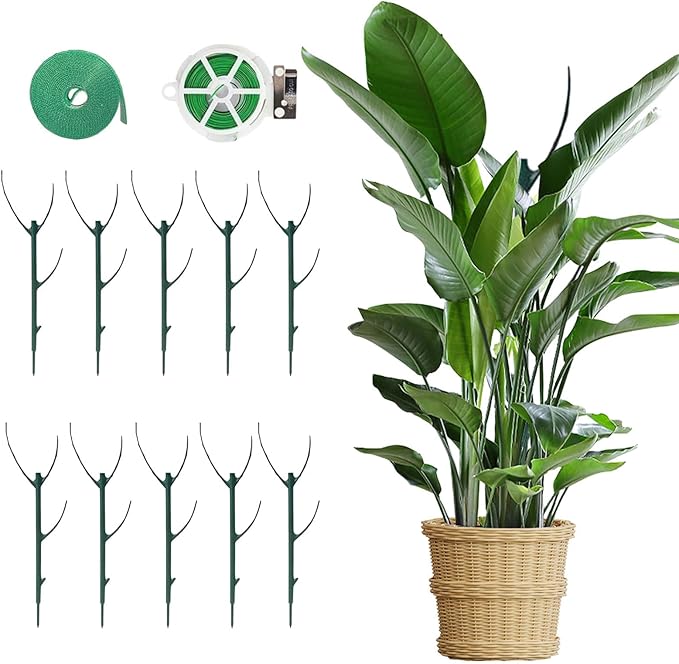 Stackable Monstera Plant Support,Garden Plant Stakes for Indoor Outdoor Plants,Garden Accessories for Climbing Potted Plants for Outdoor Potted Plants, Pothos, Vine, Flower Use (10Pcs)
