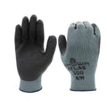 SHOWA Atlas 300B Original 1994 Crinkle Grip Work Gloves, Natural Latex Palm, Heavy Duty 10-Gauge for Construction, Landscaping, Gardening, & Masonry, Black, Medium, 12-Pair