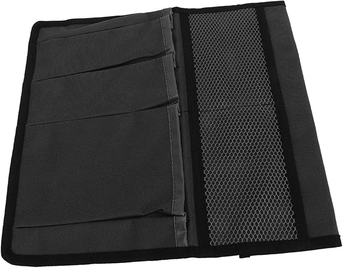 Gavigain Garden Tool Storage Bag 600D Oxford Cloth Foldable Portable Gardening Tote with Multiple Pockets for Outdoor Garden (Black)
