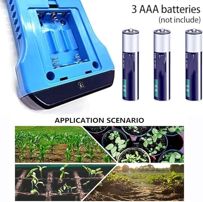 Multifunctional 7 in 1 Soil Tester, High Accuracy Digital Sensitive Meter for NPK, pH, Moisture, Nutrient Conductivity, Soil Fertility Test
