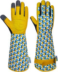 Long Gardening Garden Gloves,Thorn-proof&Puncture Resistance Rose Cactus Gauntlet Glove for Gardener,Gifts