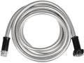 Short Garden Hose Metal Water hose Heavy Duty Stainless Steel Hose with Metal Fittings Flexible Lightweight Hose Puncture Proof for Yard, Outdoors, Rv (Unexpandable, 5FT)