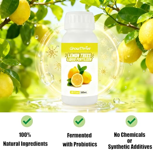 Lemon Tree Fertilizer - Orange, Lemon, Lime, Mango, Avocado - Ideal Micronutrients Plant Food for Tropical Fruit Trees to Grow More Fruit - Garden-Growing Miracle Nutrients, 10 oz