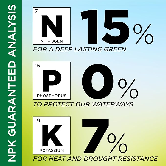 GreenView Solutions Natural Base Lawn Fertilizer – Rich in Natural & Organic nutrients This Slow-Release Fertilizer Provides Fast-Acting Repair and Renewal, 25 lb. - Covers 5,000 sq. ft.