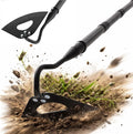Hollow Garden Hoe - Heavy Duty Triangle Weed Hoes for Gardening,42" Adjustable Long Handle, Sharp Blade Hand Weeding Tool for Vegetable Gardens, Flower Beds, Lawn Edges & Tight Spaces