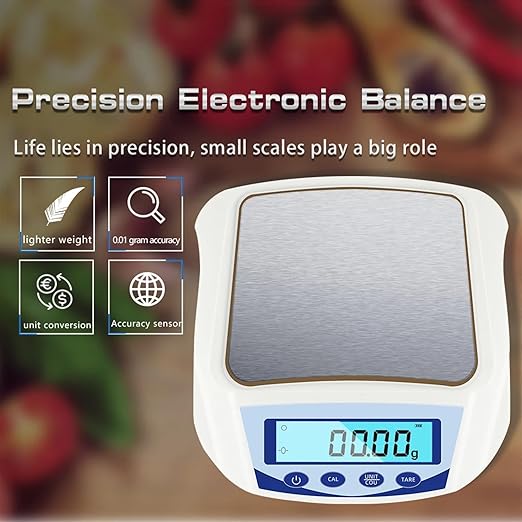 Soil PH Tester, 1000g/0.01g Electric Scales High Accuracy Portabl Digital LCD Balance Scale for Foods Gold Jewelry Tea Weighing Tools, Garden, Plant Cultivation