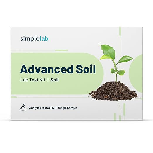 Advanced Soil Test Kit by SimpleLab | Soil Quality Tester for 16 macronutrients and micronutrients, parameters Like pH, Boron, Iron, and Phosphorus | Soil Testing Kit for Soil Health