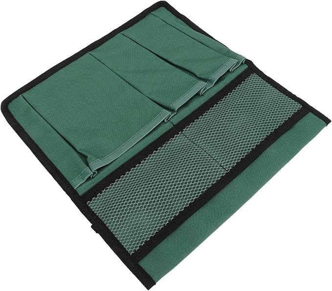 Gavigain Garden Tool Storage Bag 600D Oxford Cloth Foldable Portable Gardening Tote with Multiple Pockets for Outdoor Garden (Blackish Green)