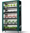 MARS HYDRO 2025 Plant Stand with Grow Lights,6-Tier Plant Shelf with 10 Full Spectrum LED Lamps (225W, 3ft) & Grow Tent | for Vegetables, Seedlings, Plant Growth | 5000K, 43x16x71''
