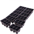 Handy Pantry Black Plastic Garden Tray Inserts – 20 Sheets, 72 Planting Pot Cells Each – 2x3 Nested x12 Configuration – Ideal for Nursery, Greenhouse, Seed Starting, and Vegetable Gardening
