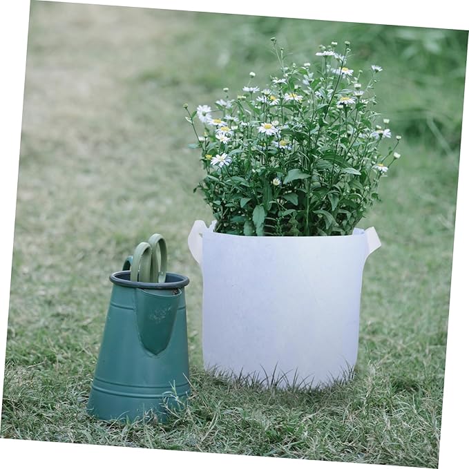 10pcs Non-Woven Fabric Planting Bags Handles Breathable Plant Pots for Potatoes Vegetables and Flowers for Home and Garden Cultivation