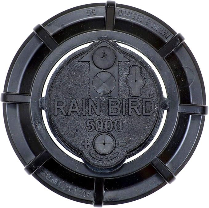 Rain-bird 5000 Series Rotor Sprinkler Head - 5004 PC Model, Adjustable 40-360 Degree Part-Circle, 4 Inch Pop-Up Lawn Sprayer Irrigation System - 25 to 50 Feet Water Spray Distance (Y54007) (2 Pack)