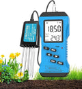 Multifunctional 7 in 1 Soil Tester, High Accuracy Digital Sensitive Meter for NPK, pH, Moisture, Nutrient Conductivity, Soil Fertility Test